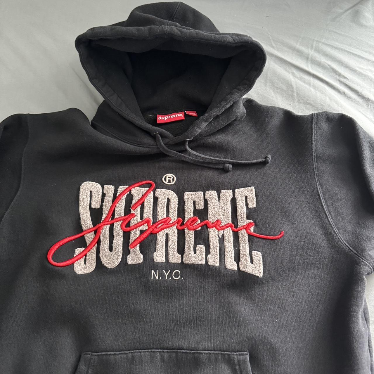 *NEW* 2024 Supreme Embroidered Chenille Hooded Sweatshirt