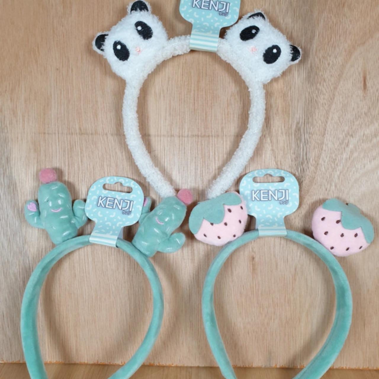 Cartoon Panda Hair Hoop Headband Furry Hairpin Scrunchie Barrette Alloy Brooch S