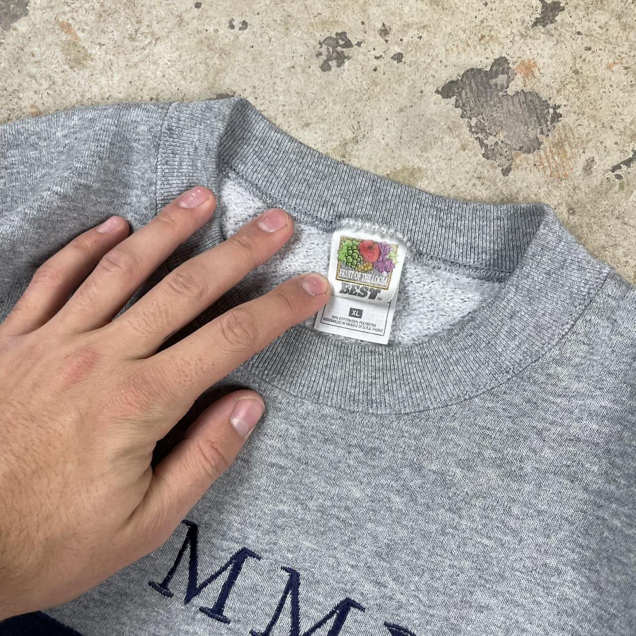 Tommy Hilfiger Men's Sweatshirt - Grey - XL – Vin… - image 5