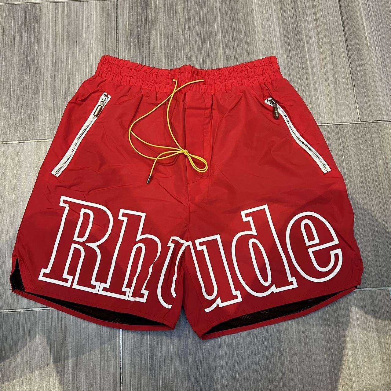 Rhude men's red shorts Brand new Same day dispatch! - Depop