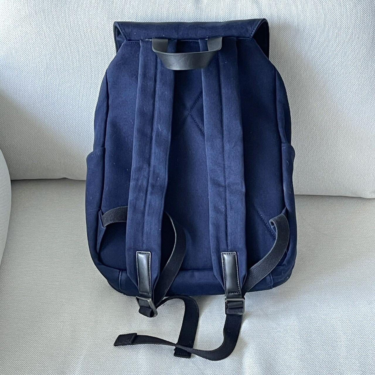 EVERLANE Modern Snap Backpack Navy Blue Depop
