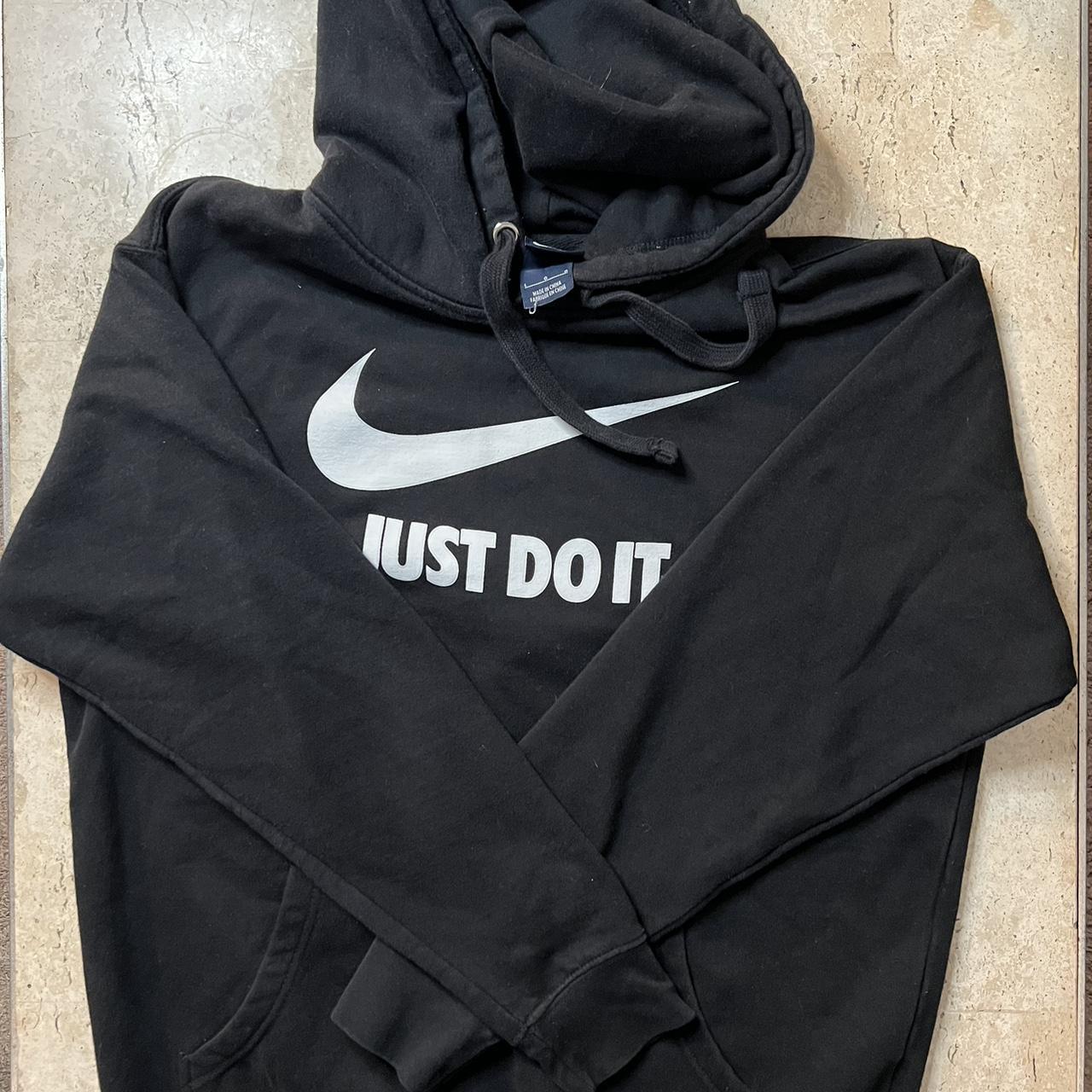 nike just do it black hoodie