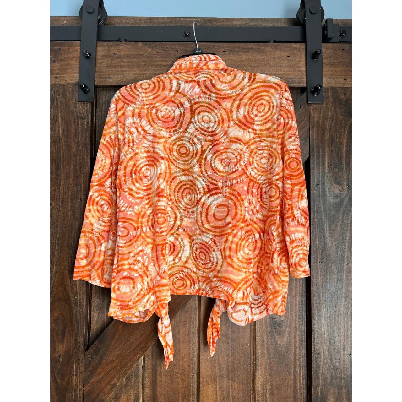 Ruby Rd. Women's Cardigan - Orange/Multi - L – Ru… - image 3