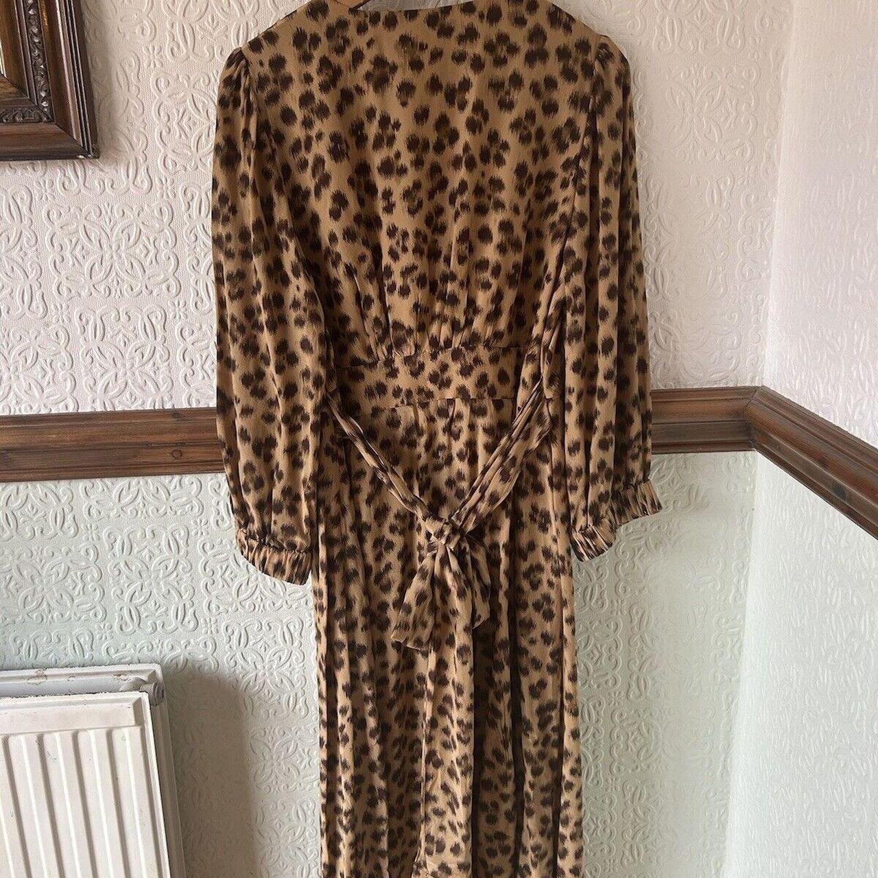 Lk Bennett Dr Roman Animal Leopard Print Faux Wrap