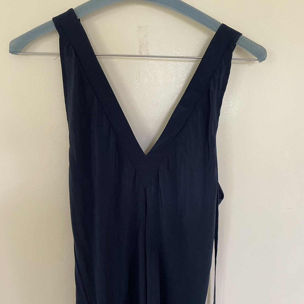 Lee Mathews sample navy slip midi dress Would fit a... - Depop