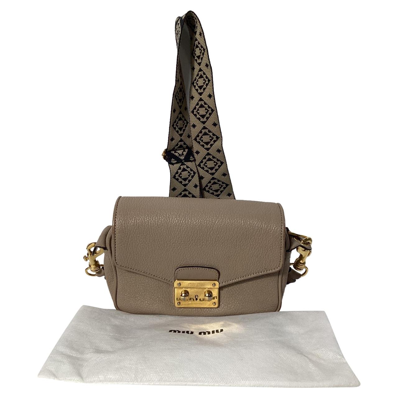 Miu Miu Women's Bag - Cream – The Miu Miu Madras … - image 4