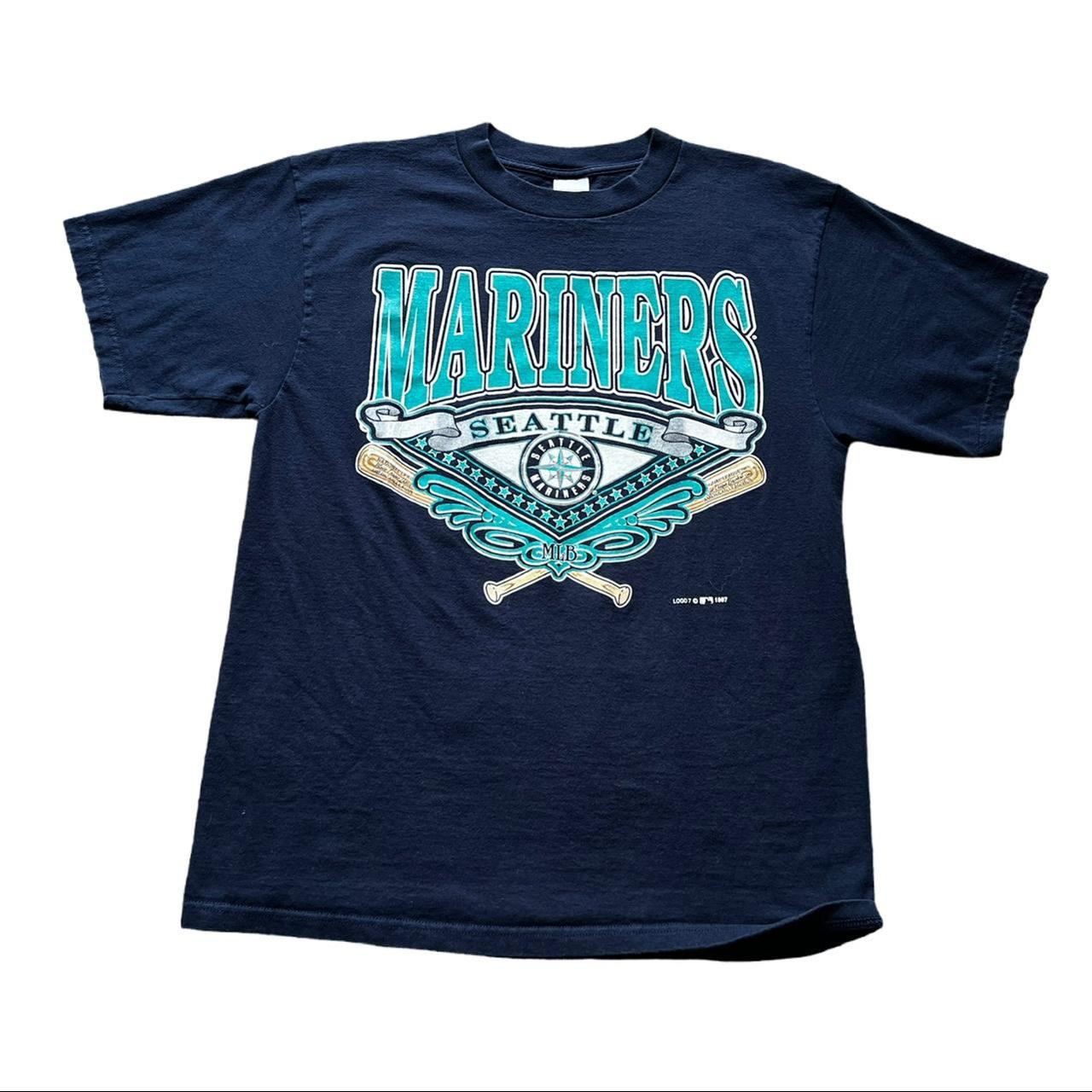 Vintage Logo 7 Seattle Mariners T-shirt 