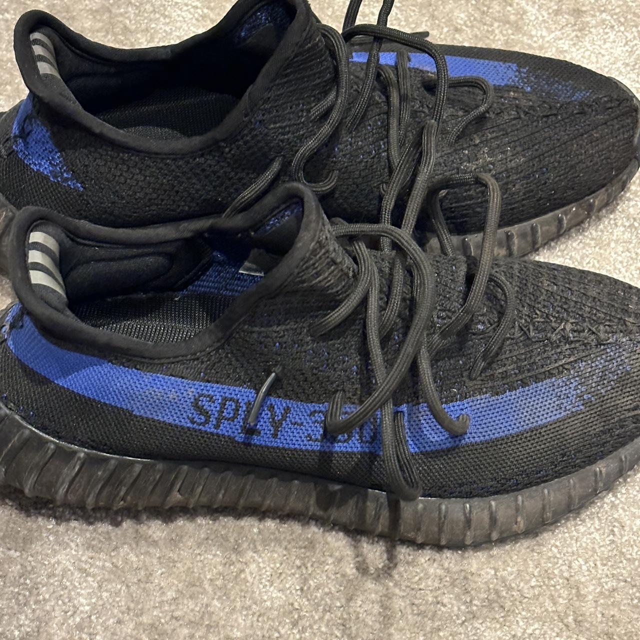 yeezy 350 black and blue