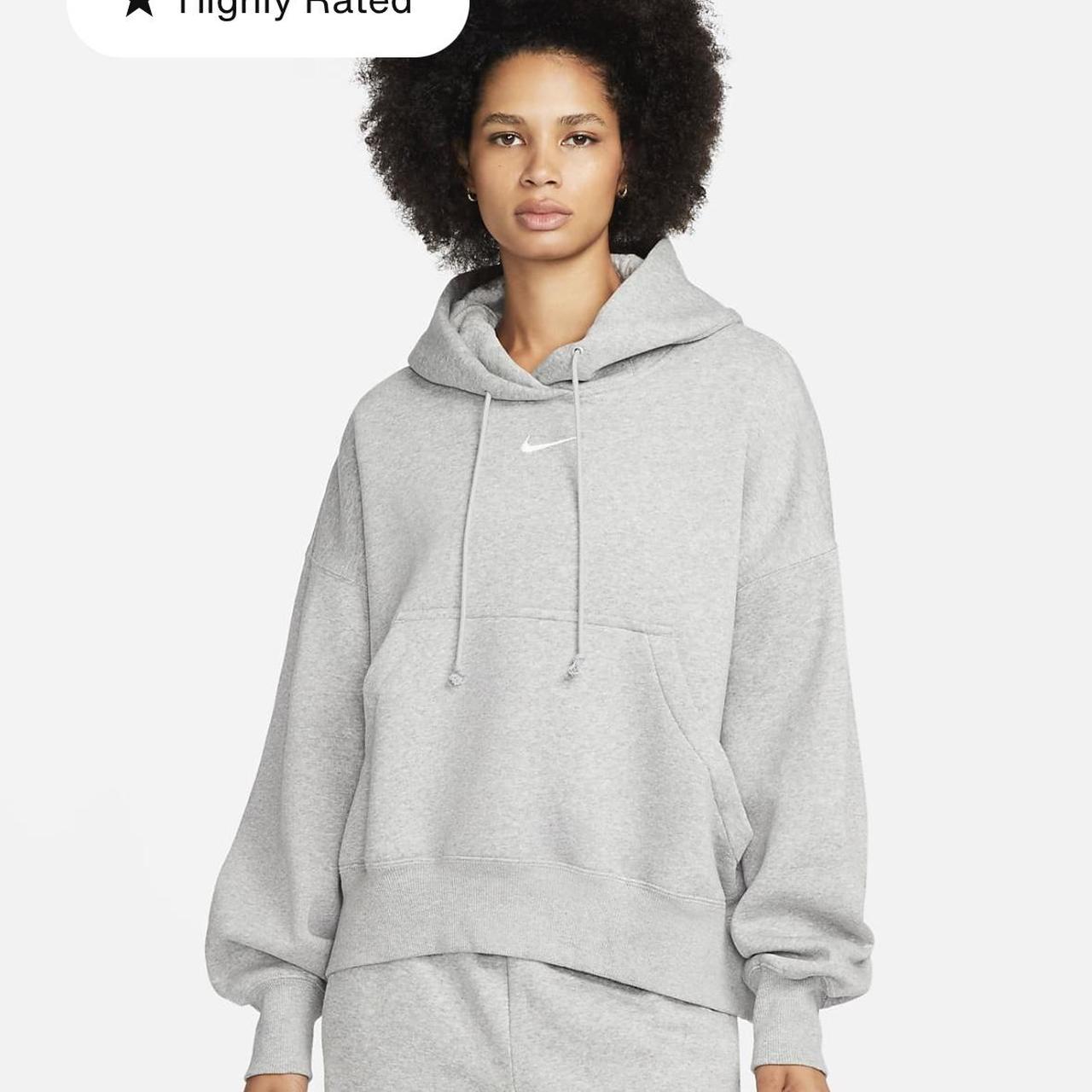 basic grey nike hoodie