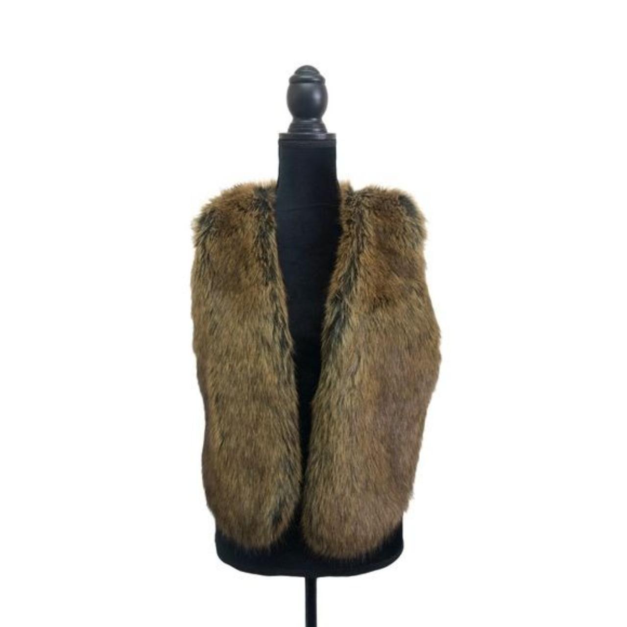 Anthropologie fashion Elevenses Faux Fur Vest