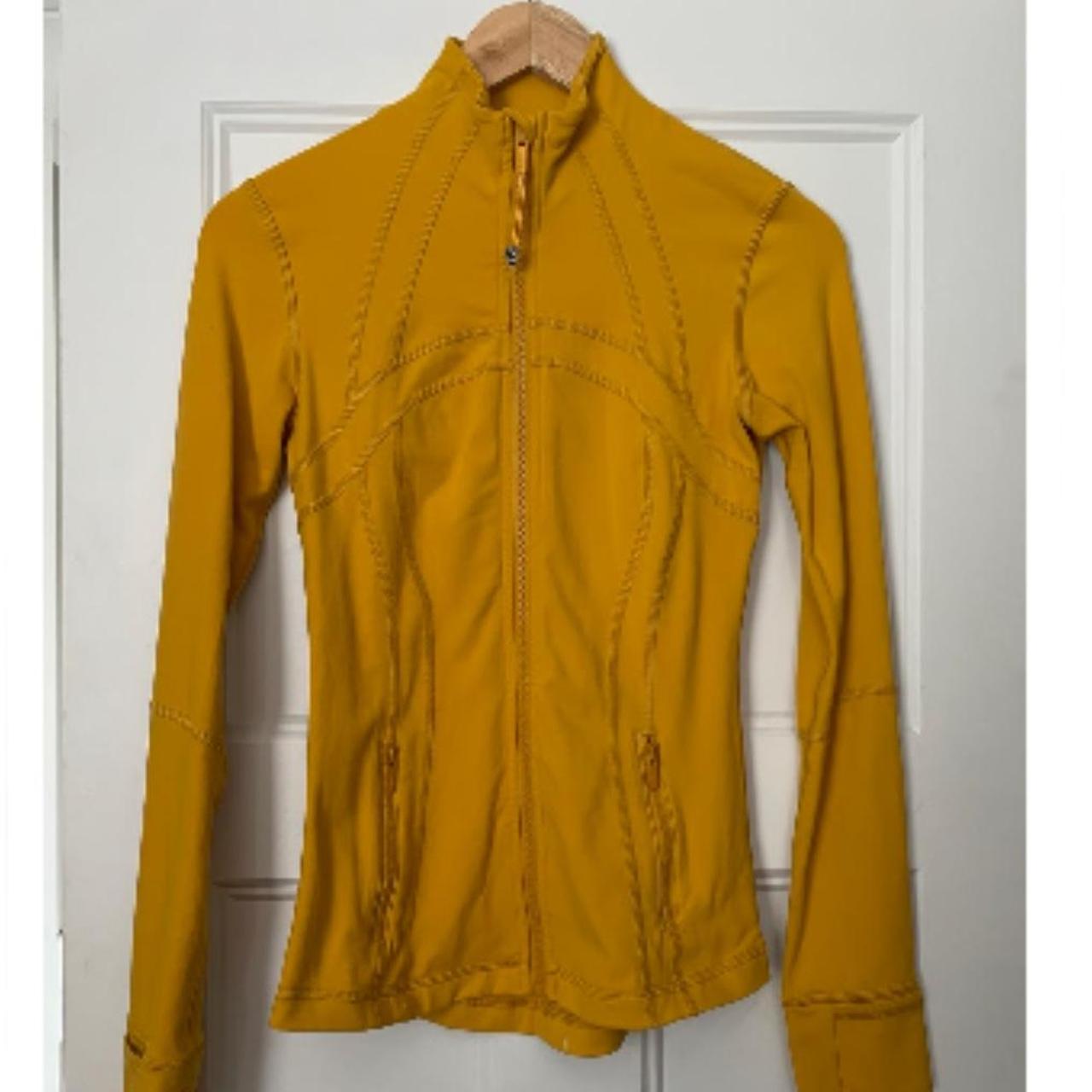 Lululemon honeycomb yellow define jacket size 4 depop