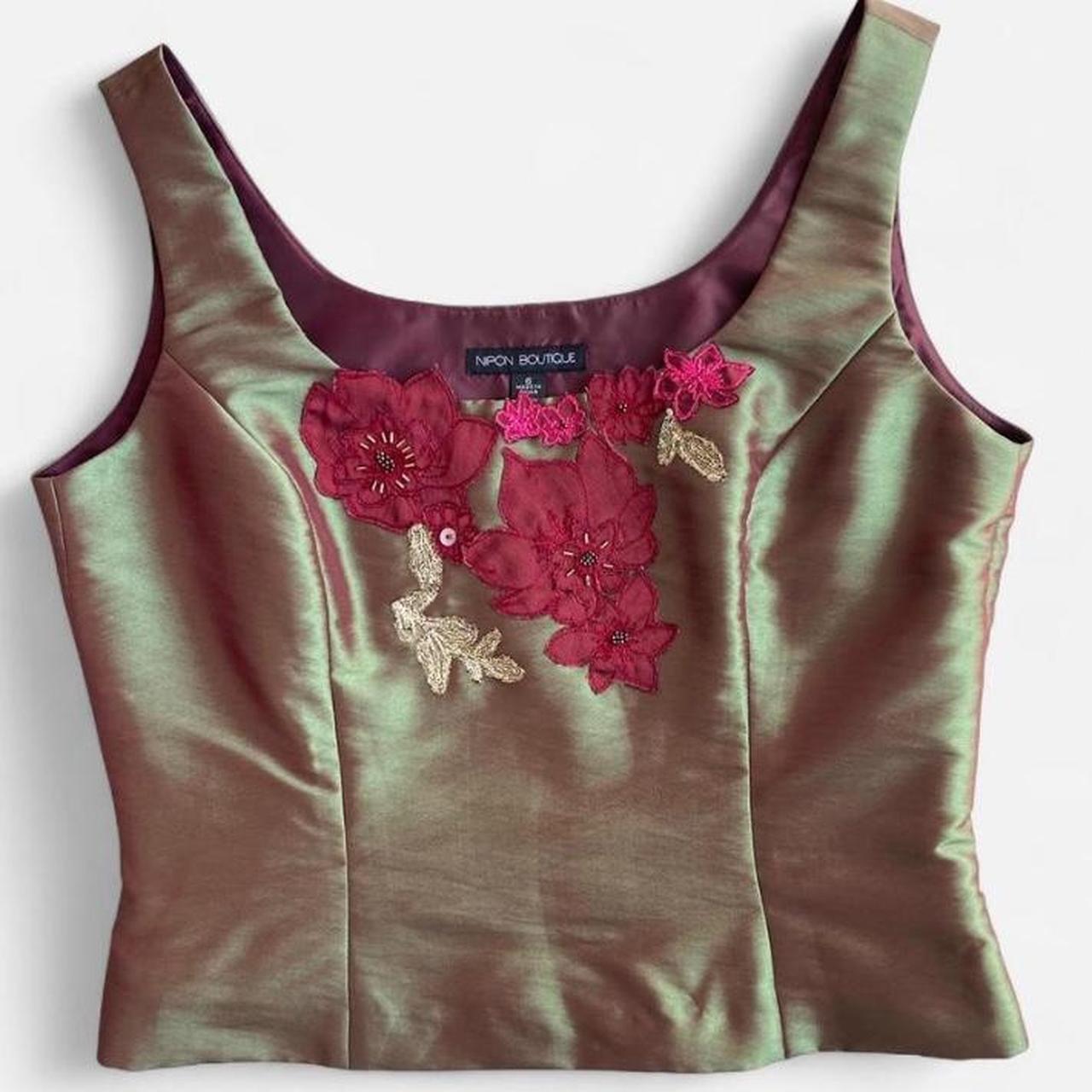 Albert Nipon Women's Tank top - Multi/Green - 6 –… - image 1