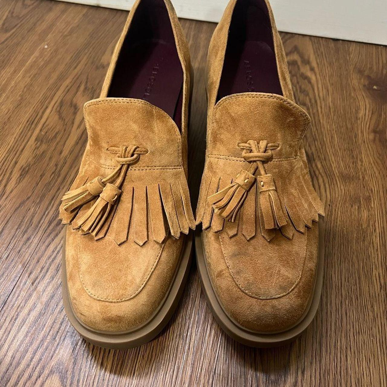 Aerosoles Tan Suede Gibes Loafers, Brand new