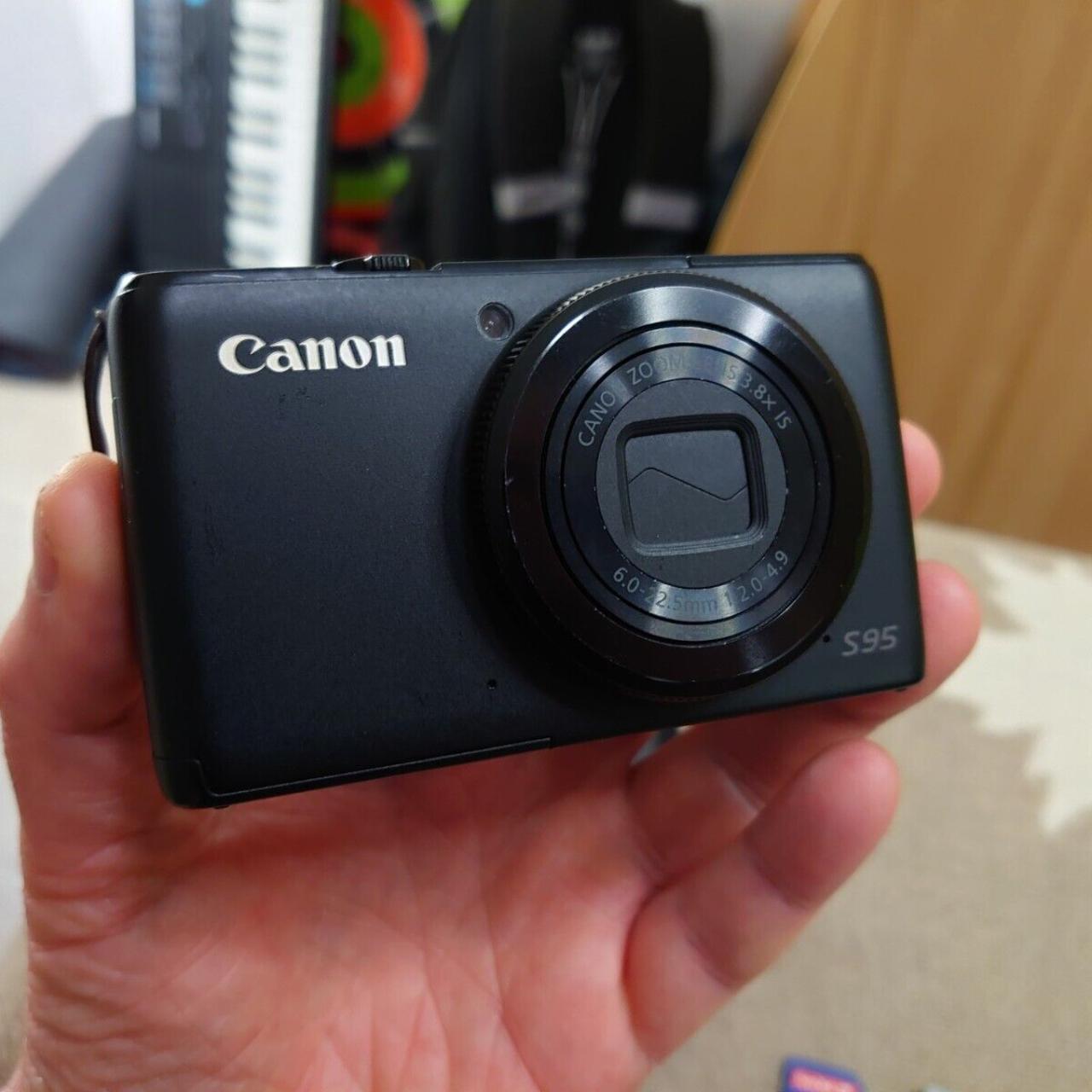 Canon PowerShot S95 10.0MP Digital Camera - Black... - Depop