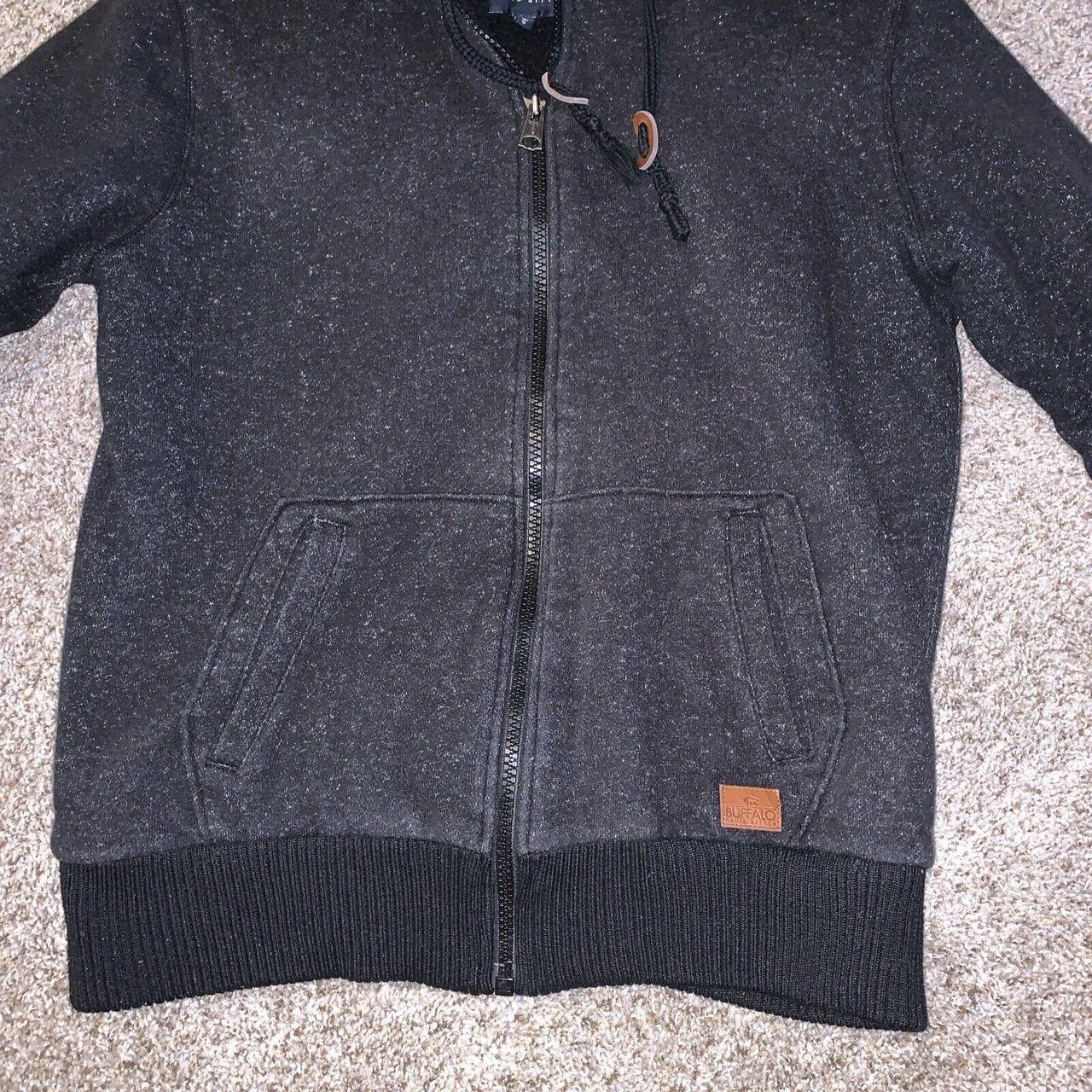 This black full zip hoodie from BUFFALO David Depop - Main Image