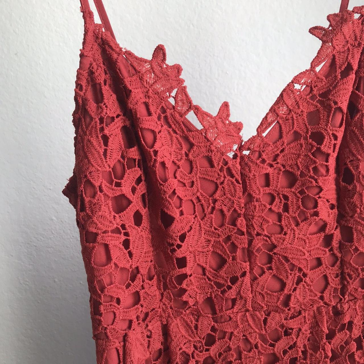 Lace Red A line dress by ASTR Size M but runs like a