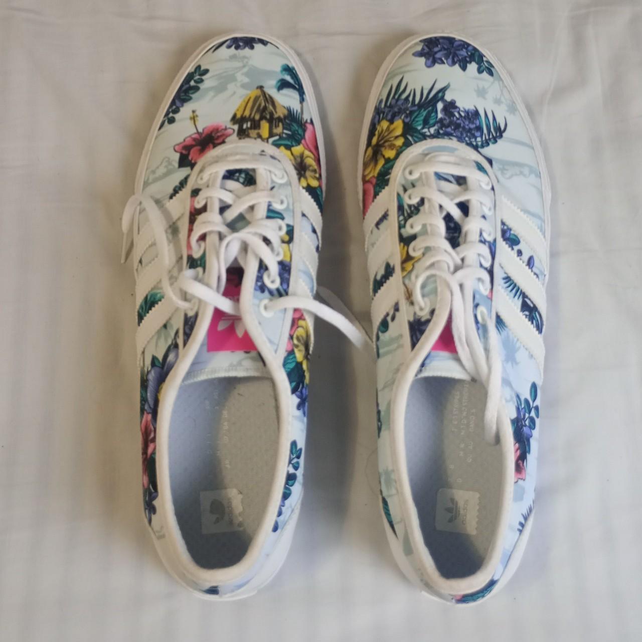 Adidas Floral Trainers Size UK13 Depop