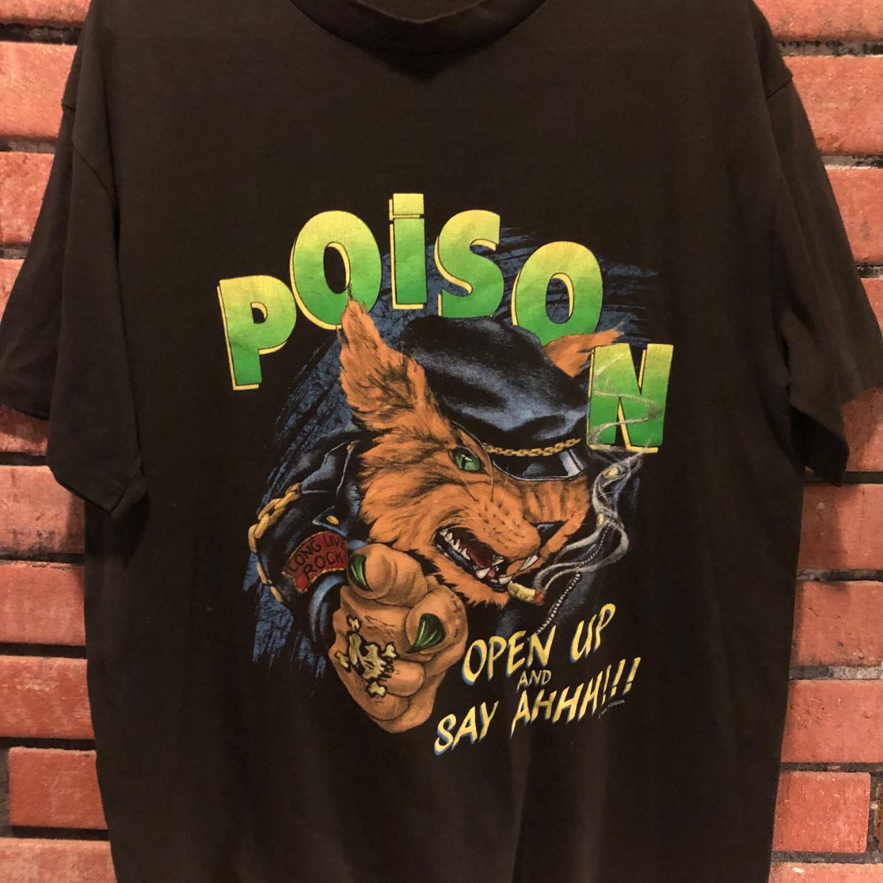 Poison Vintage 1988 Open Up And Say Ahh T on sale Shirt