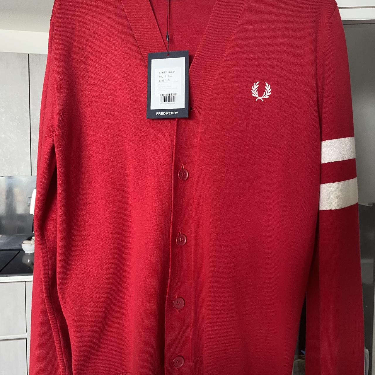 fred perry shawl collar cardigan