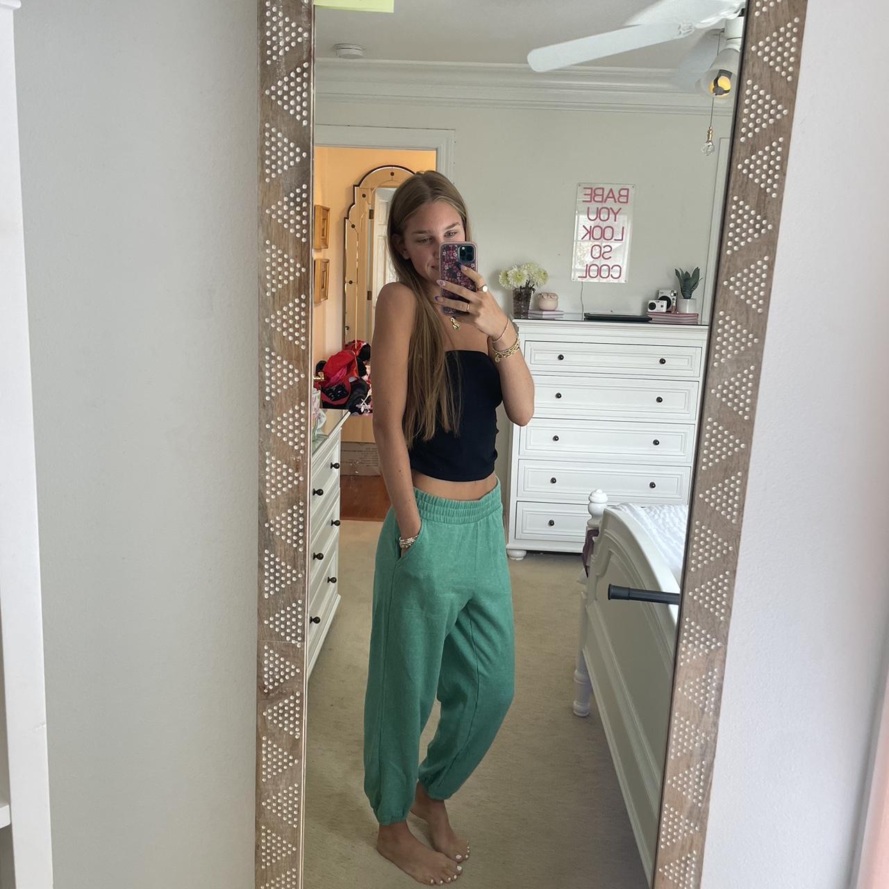 Green Colsie target brand pajama pants/sweatpants