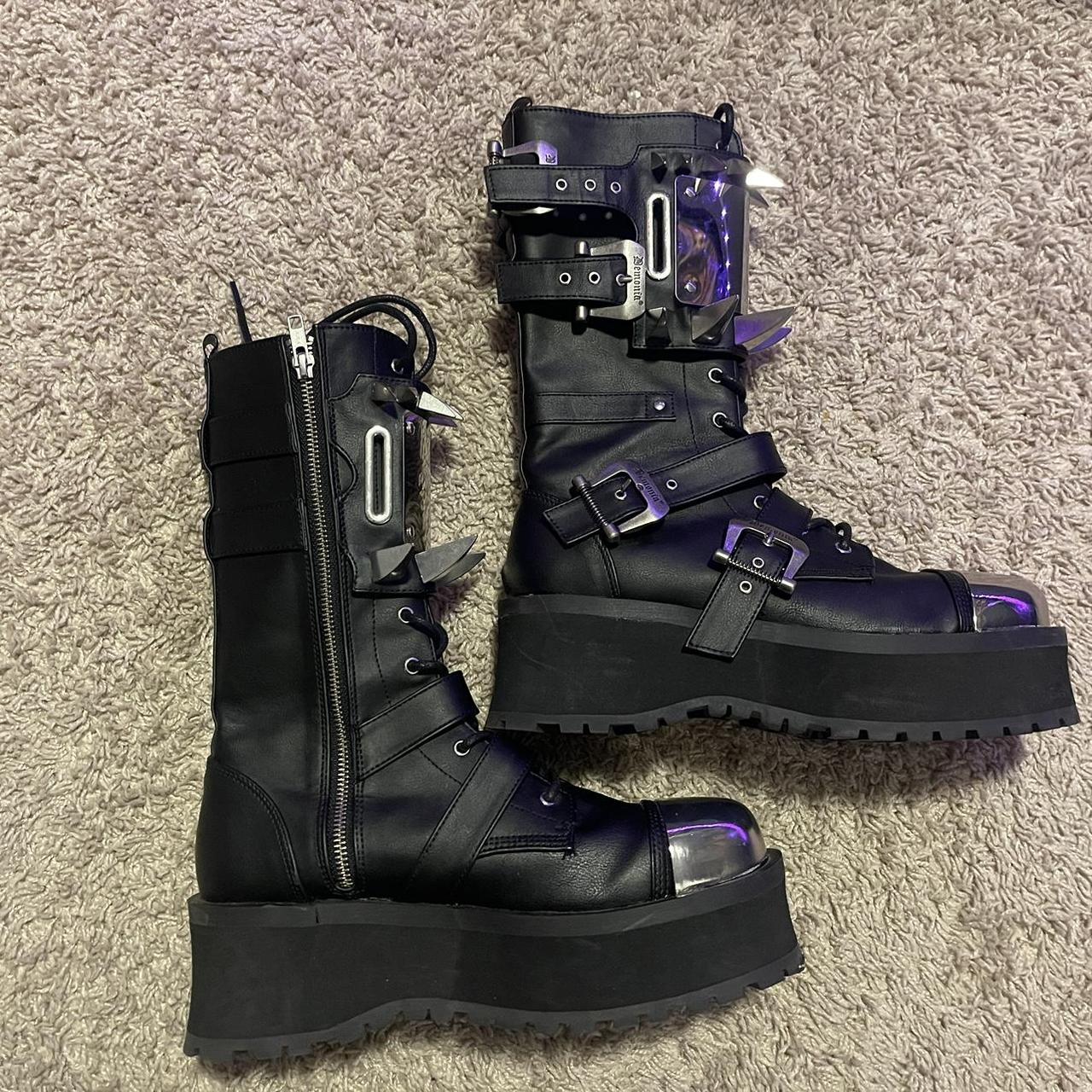 Black Gravedigger 250 Demonia Demonia Gravedigger 250 Black Vegan