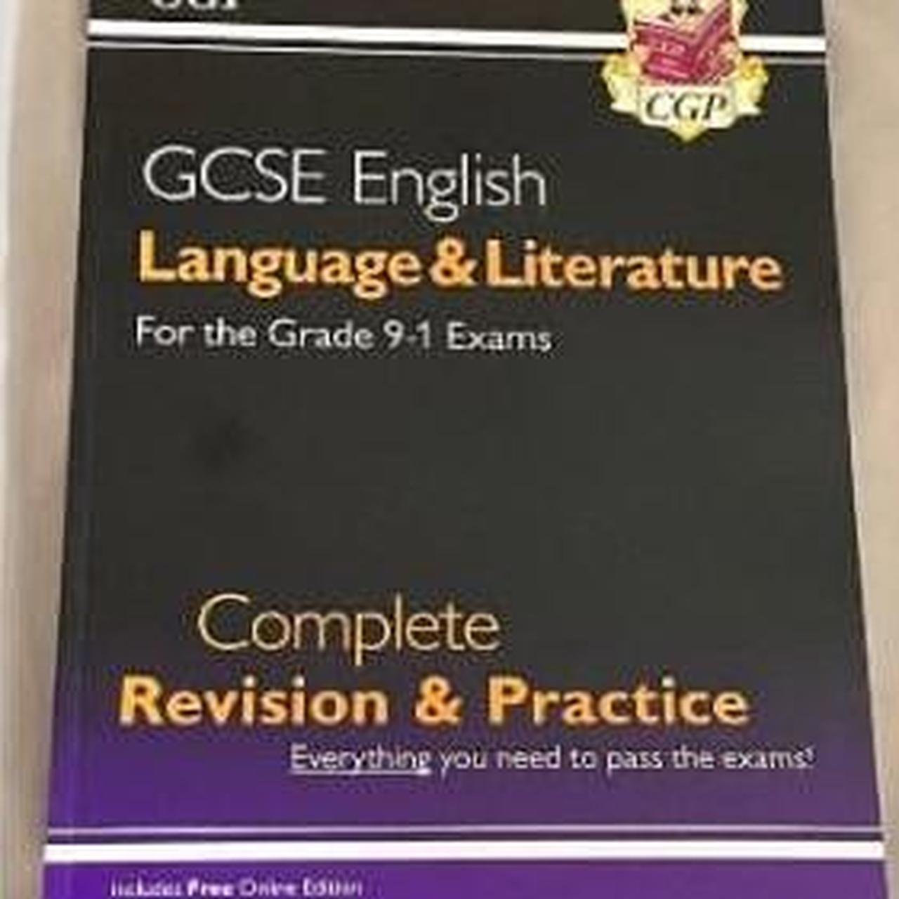 gcse cgp english language and literature revision... - Depop