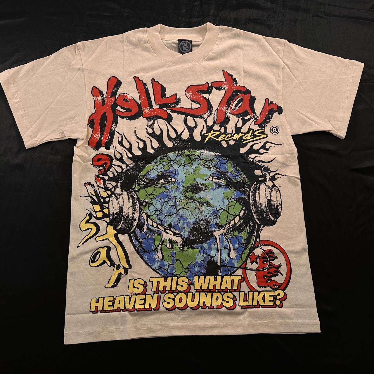 Hellstar Heaven on Earth T-shirt white #hellstar | Depop