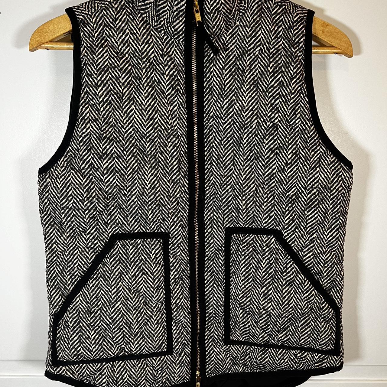 Crew Herringbone Vest J Crew Women's Quilted Vest Crew Down