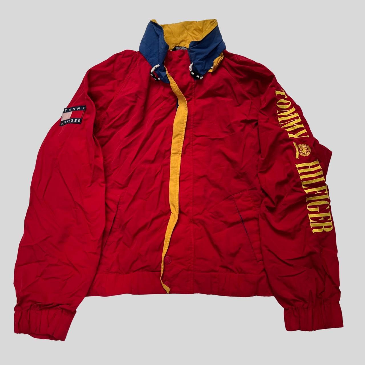 Tommy hilfiger jacket yellow blue and red sale