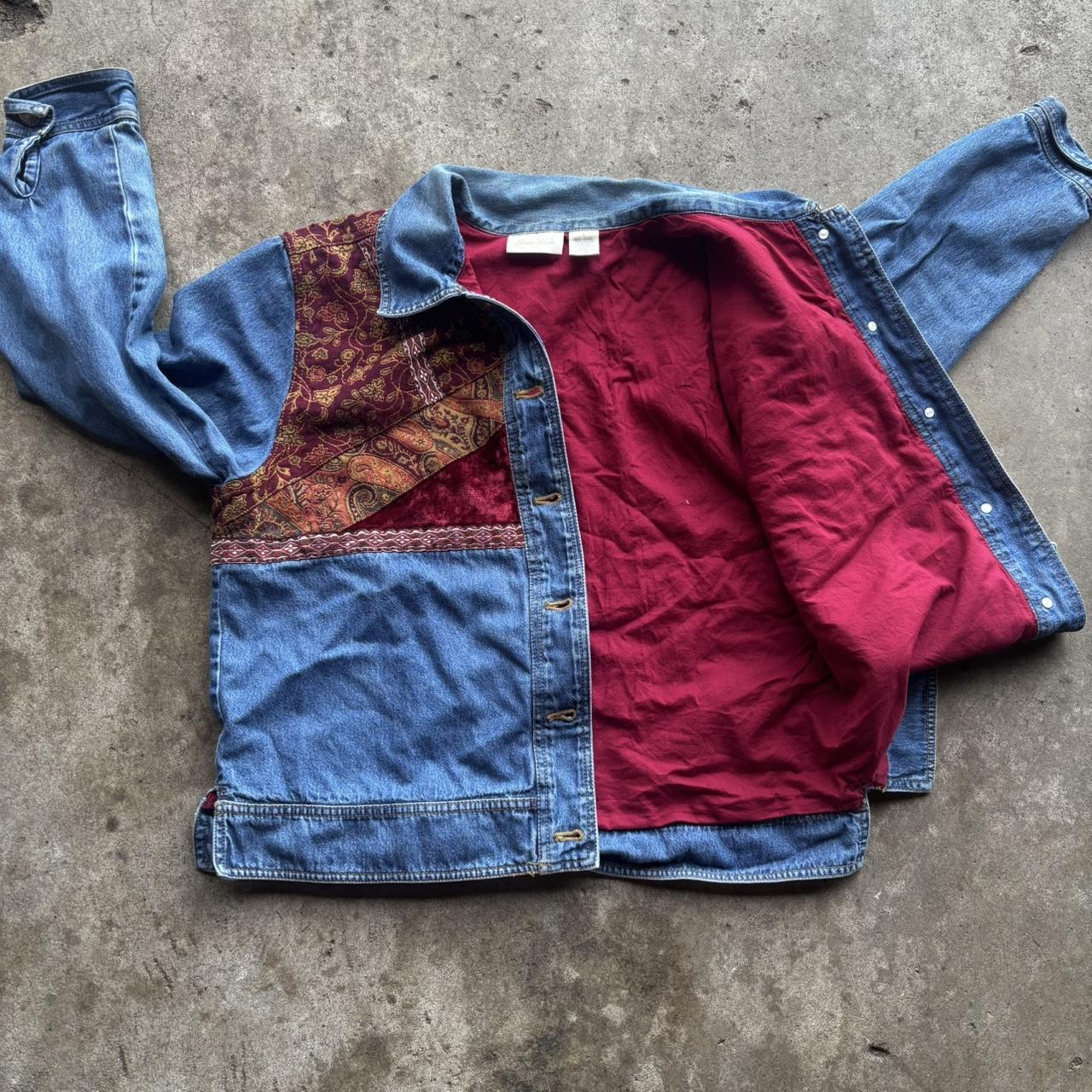 Women's Jacket - Multi/Blue - L – Unique patchwor… - image 4