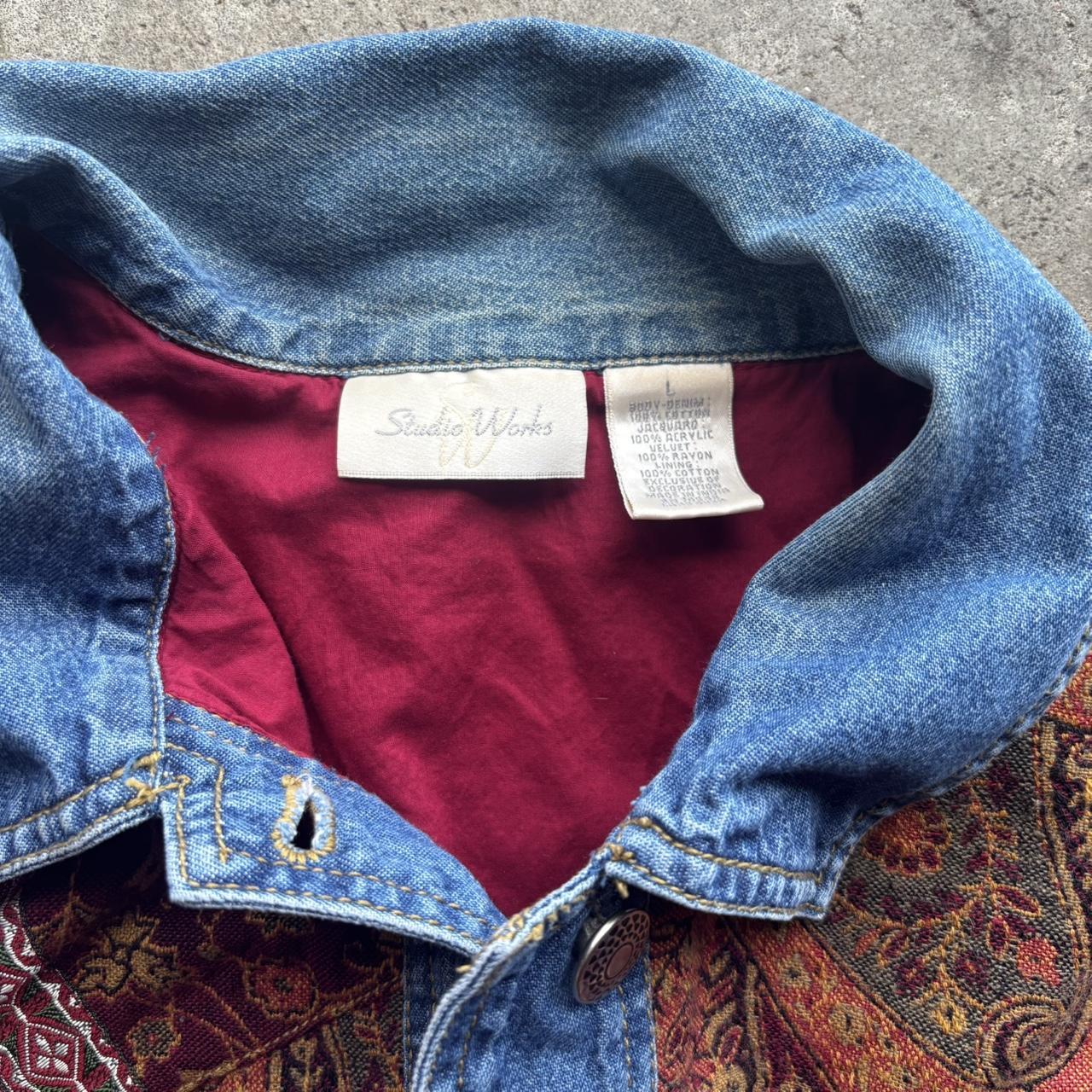 Women's Jacket - Multi/Blue - L – Unique patchwor… - image 3