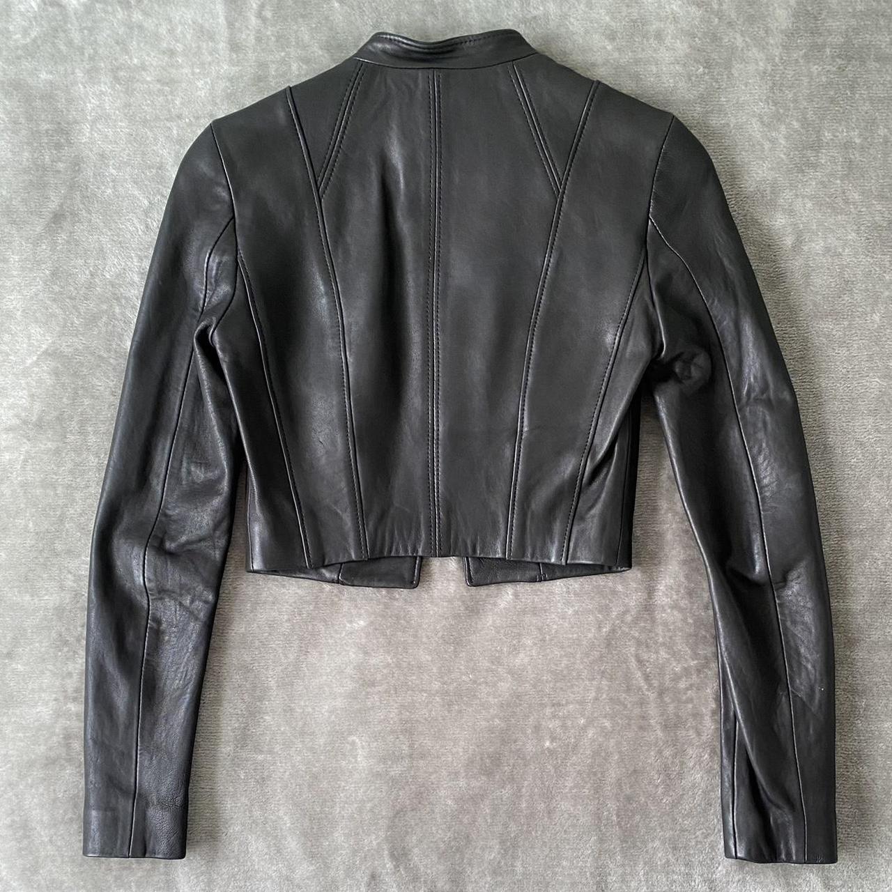 Kookaï cropped leather jacket Stunning... - Depop