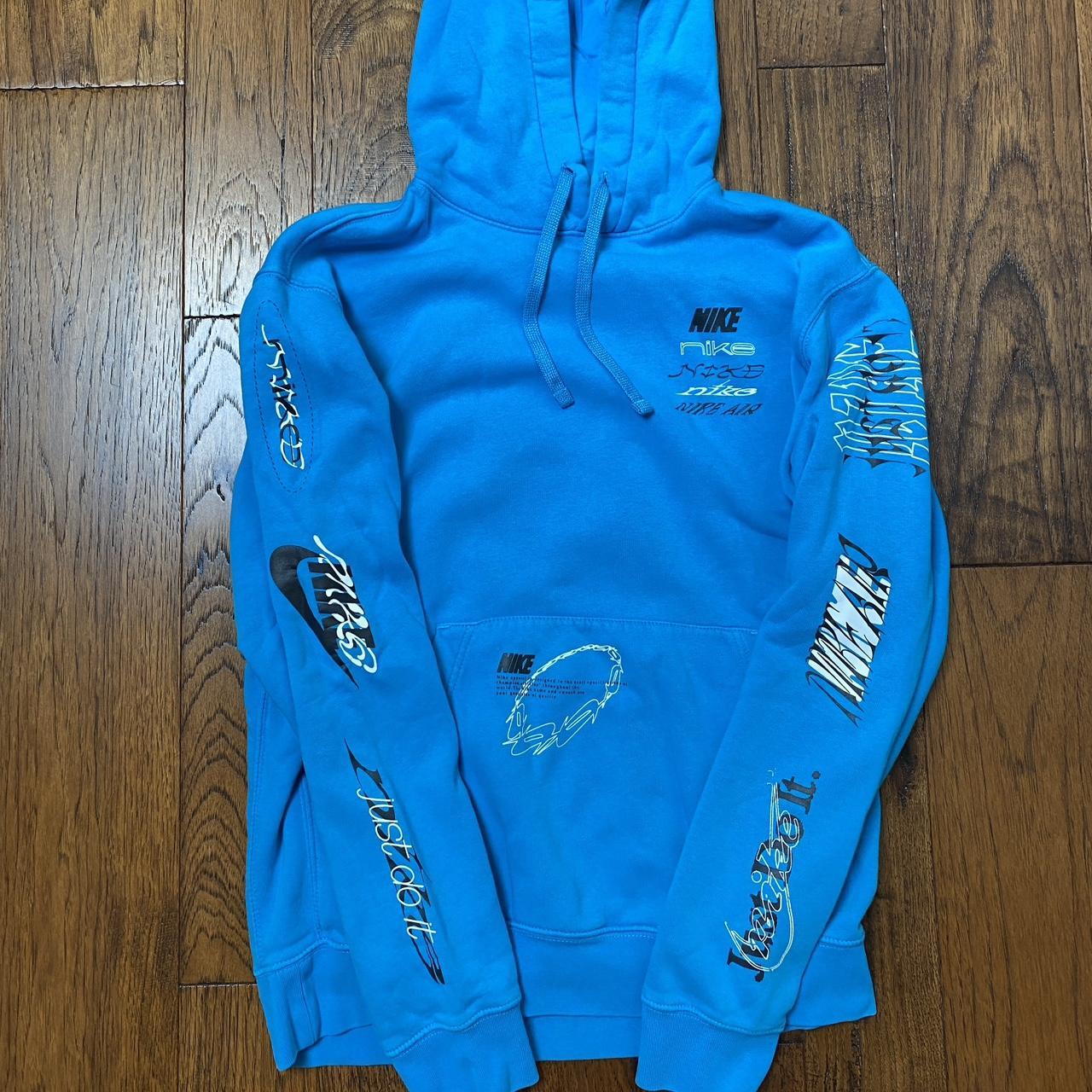 Nike laser blue club hoodie sale