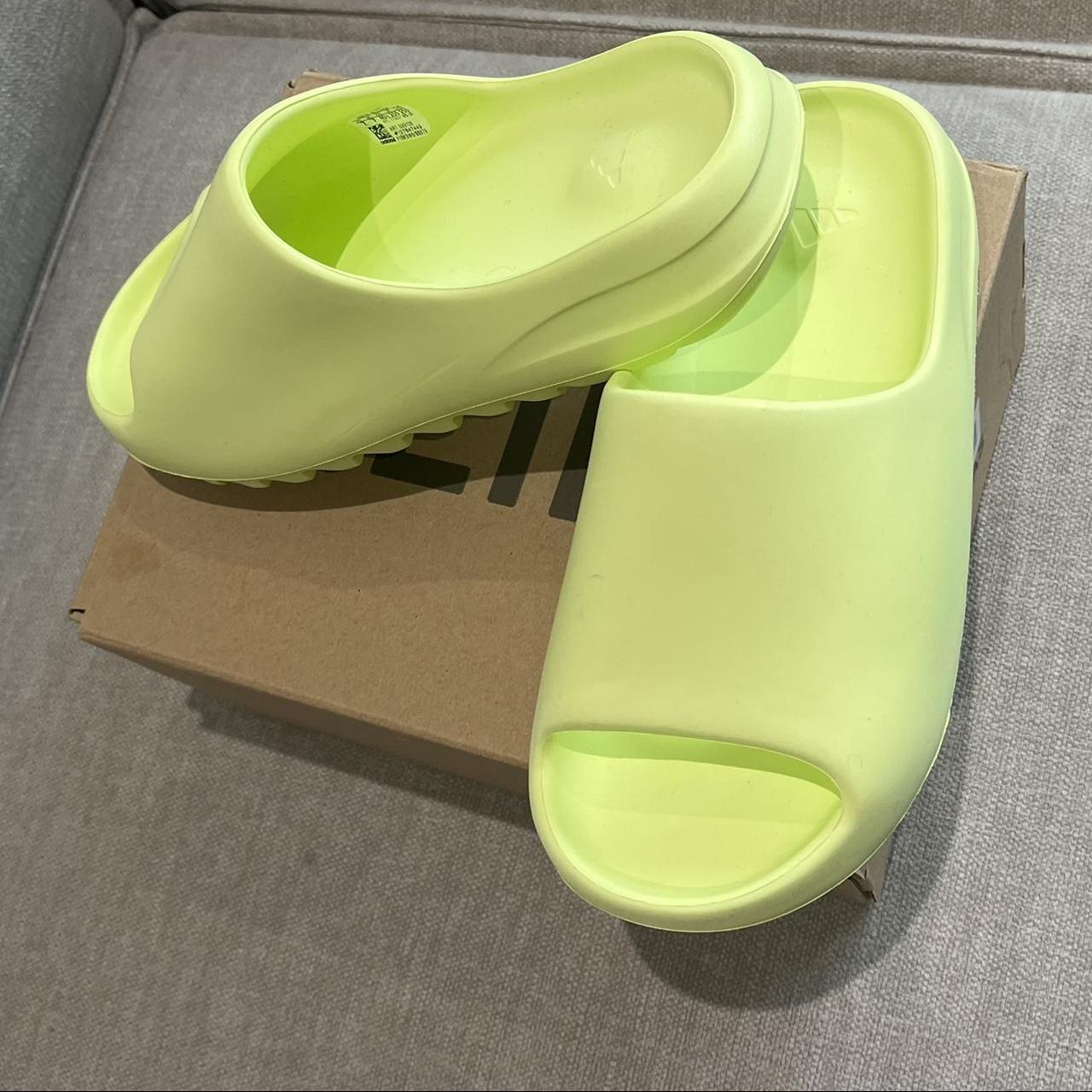 Yeezy Women's Yellow Slides | Depop