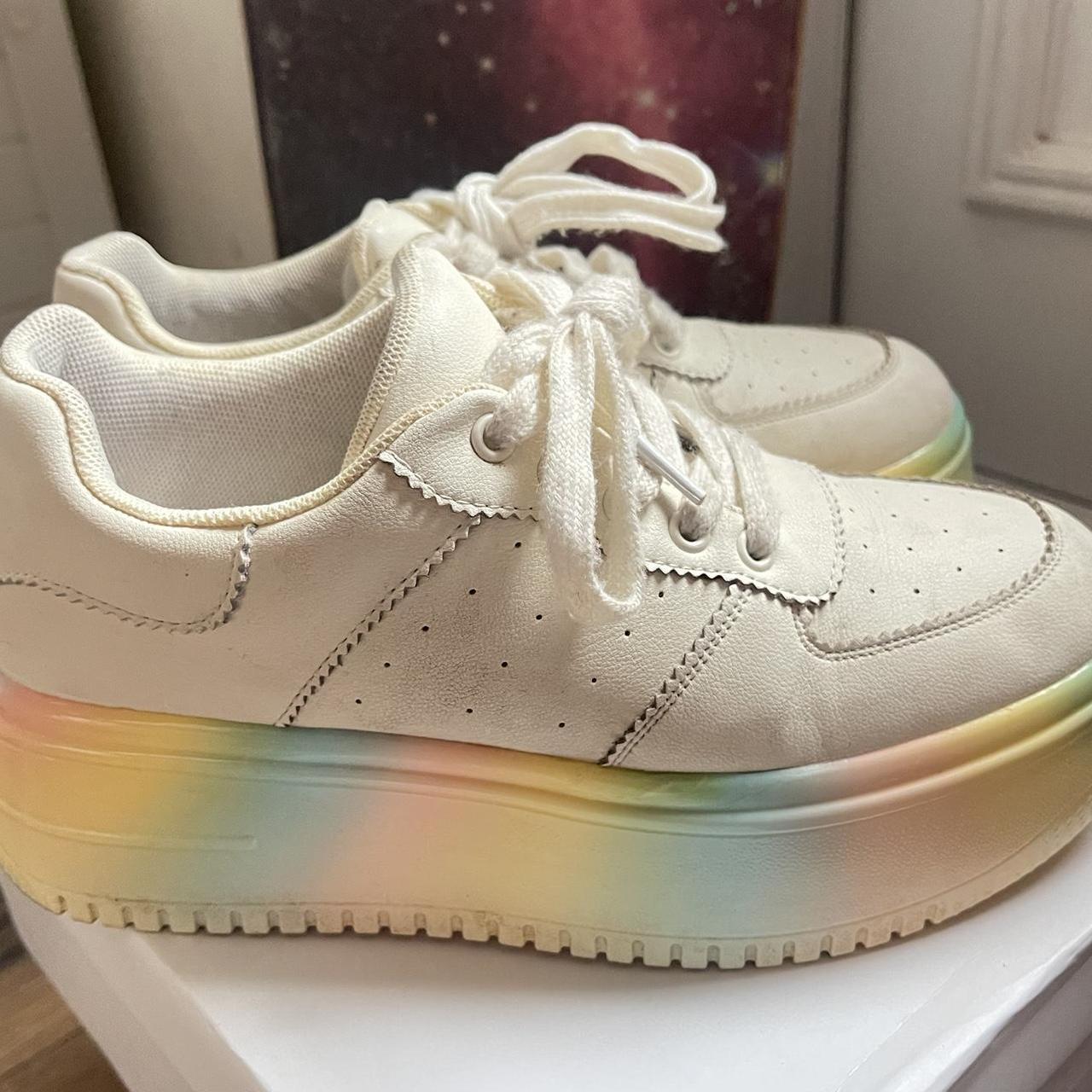 multicoloured trainers