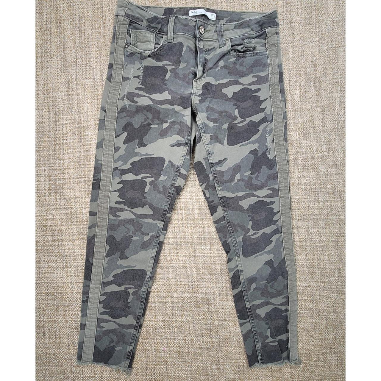 Camouflage jeans zara best sale