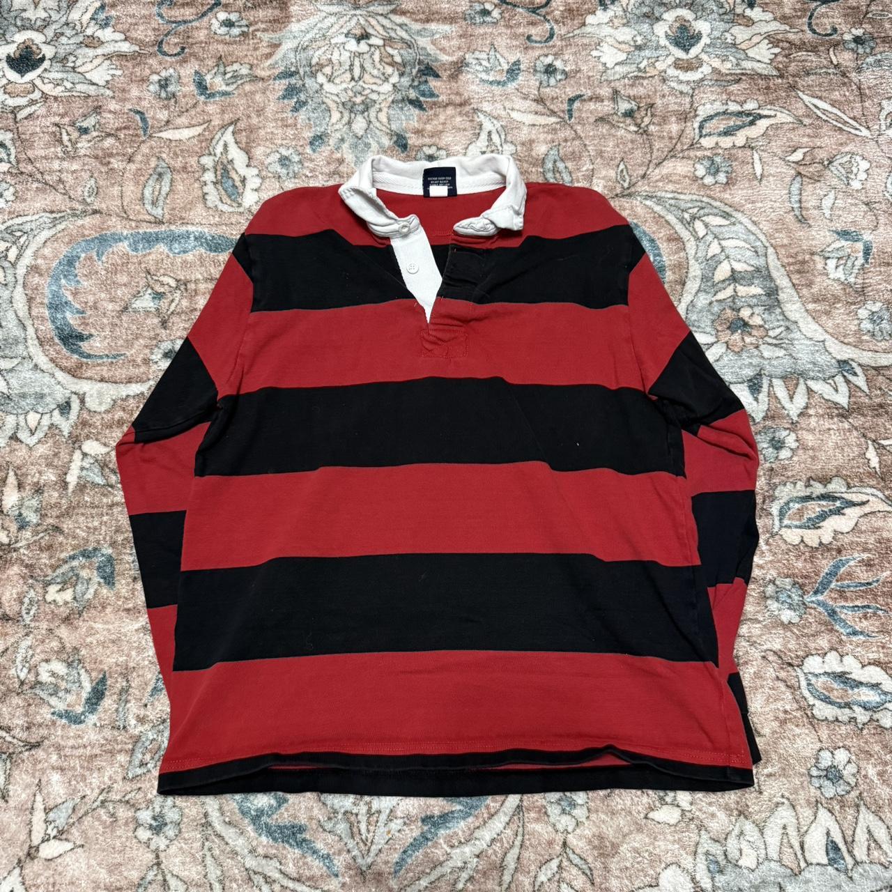 Men's Sweater - Red/Multi - M – Red and Black Str… - image 1