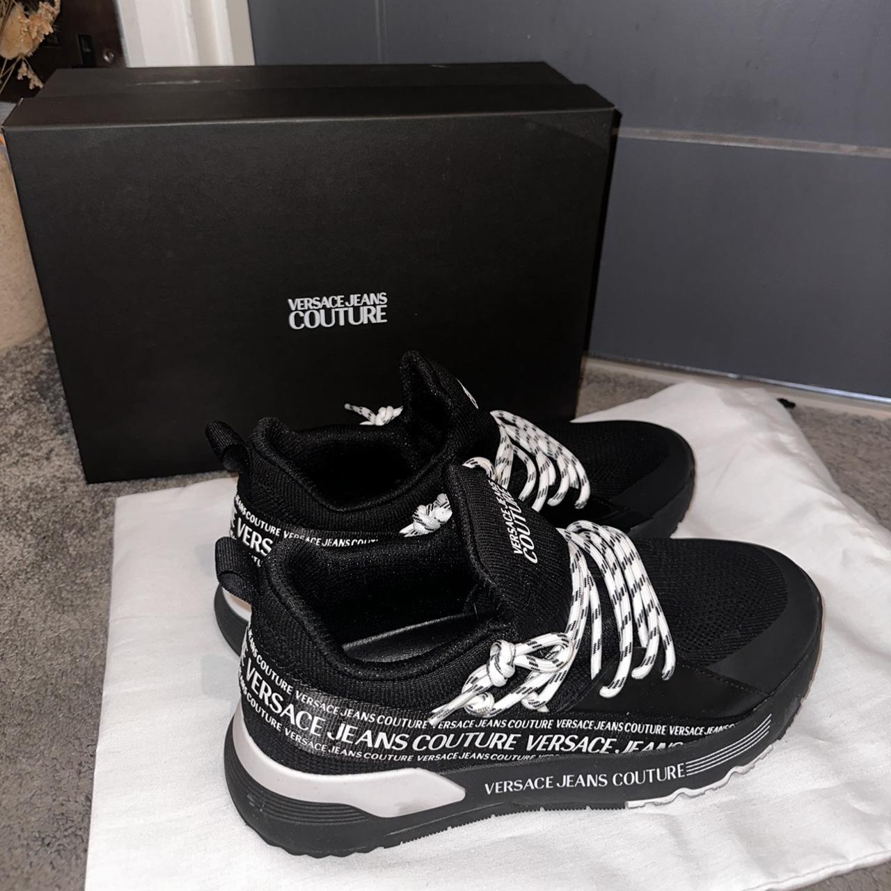 versace jeans black trainers