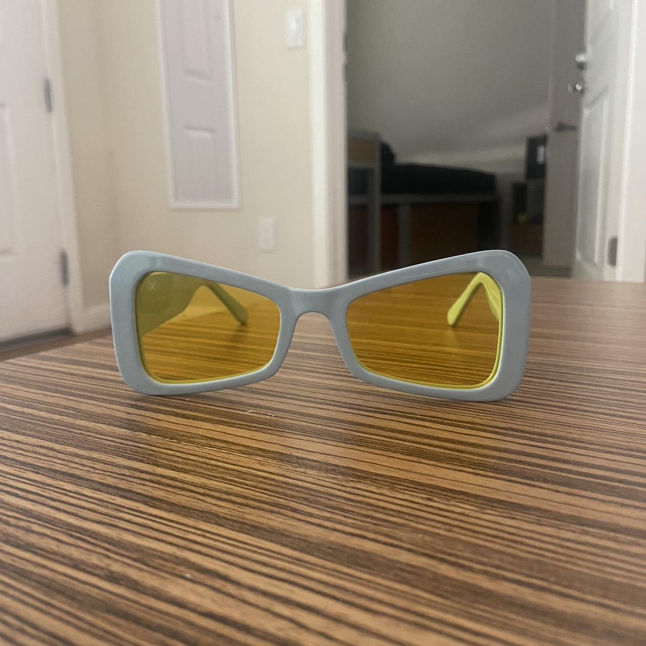 Kali Uchis x Dime Sunglasses Light blue sunglasses... Depop