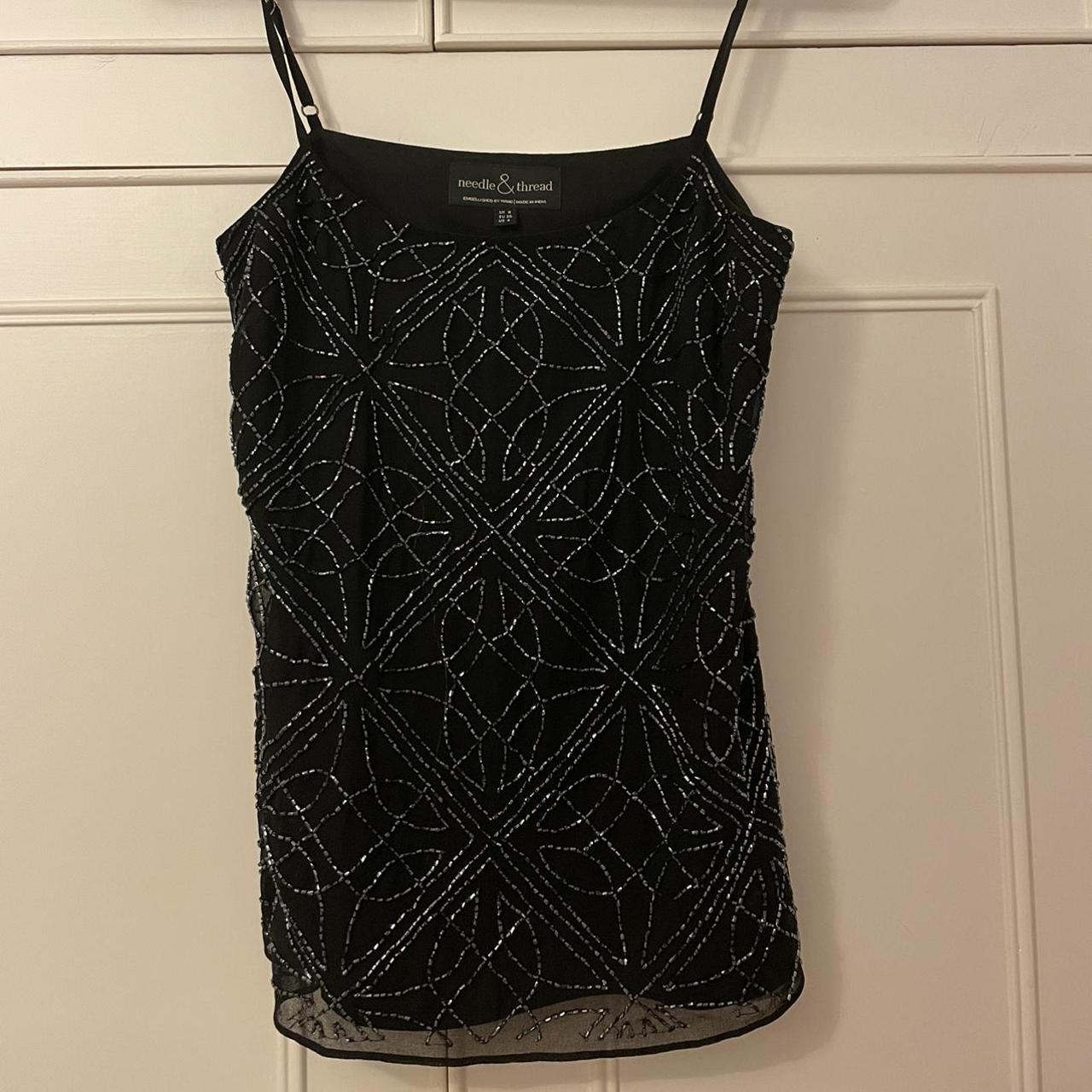 Needle & thread sparkle black top. Perfect for... - Depop