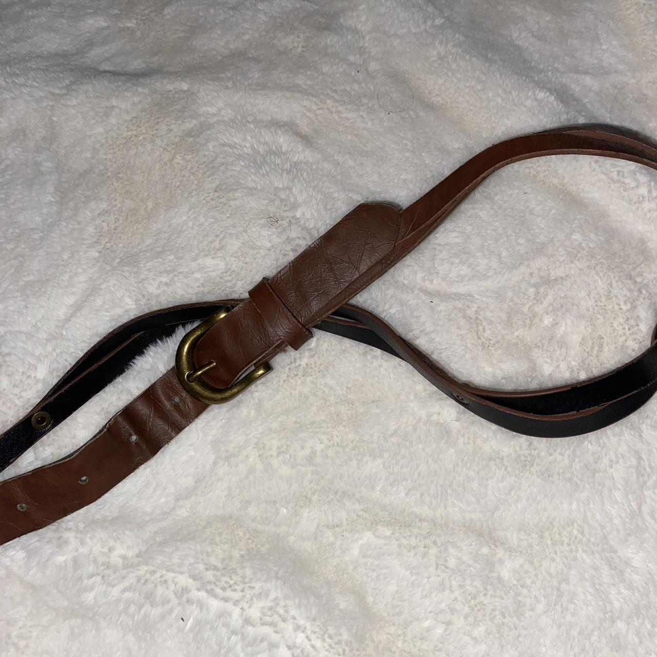 ladies brown belt