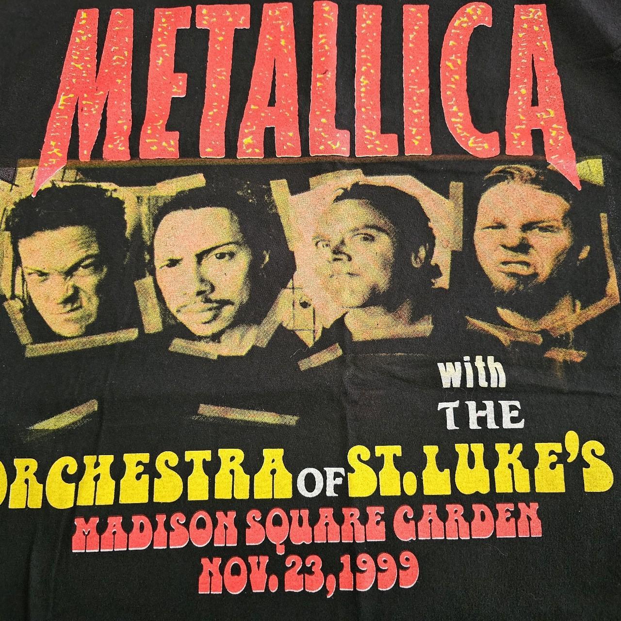 Vintage 1999 Metallica Band Concert Tour T-Shirt Size newest XL