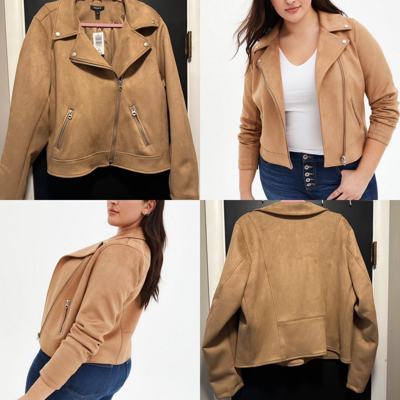 NWT Faux-Suede good Moto Jacket