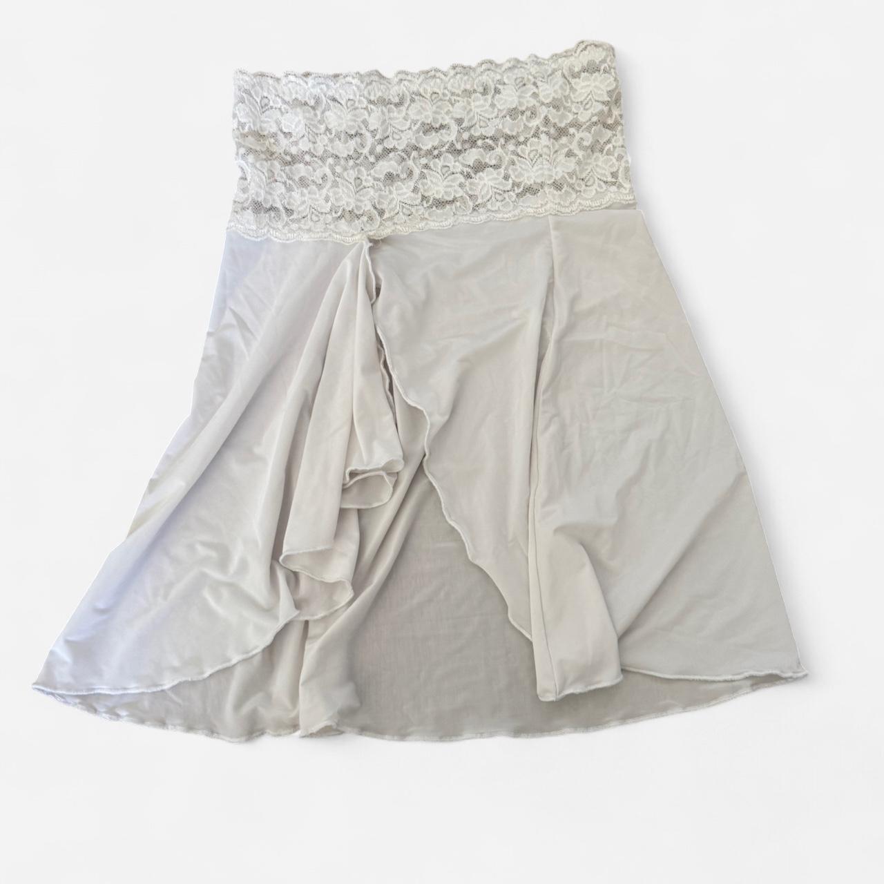 Women's Skirt - White/Cream - S – White lace trim… - image 1
