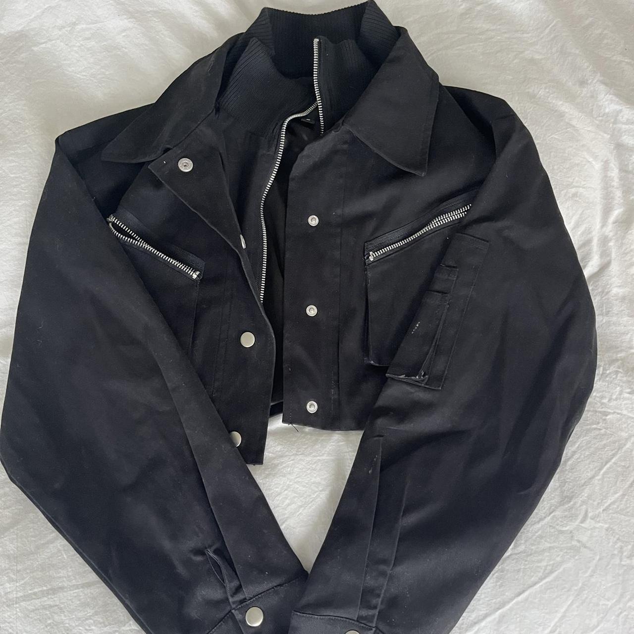 I AM GIA black cropped Incepere jacket with