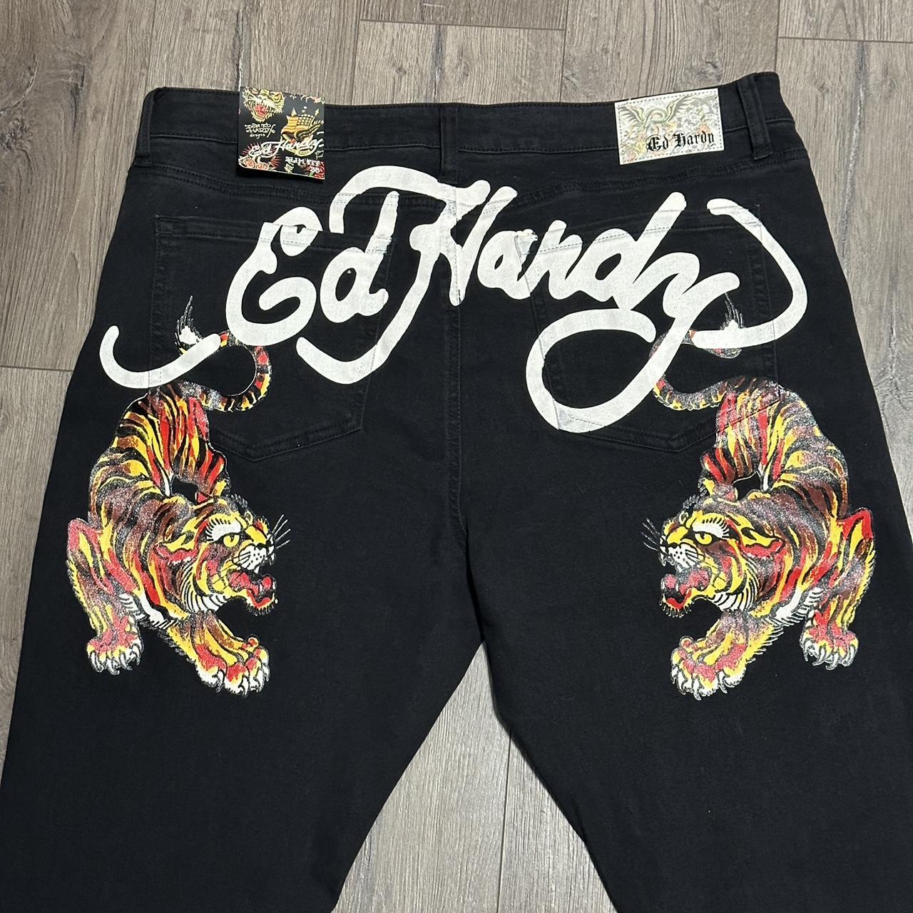 Ed hardy slim fit jeans Size 38 !!SLIM FIT! - Depop