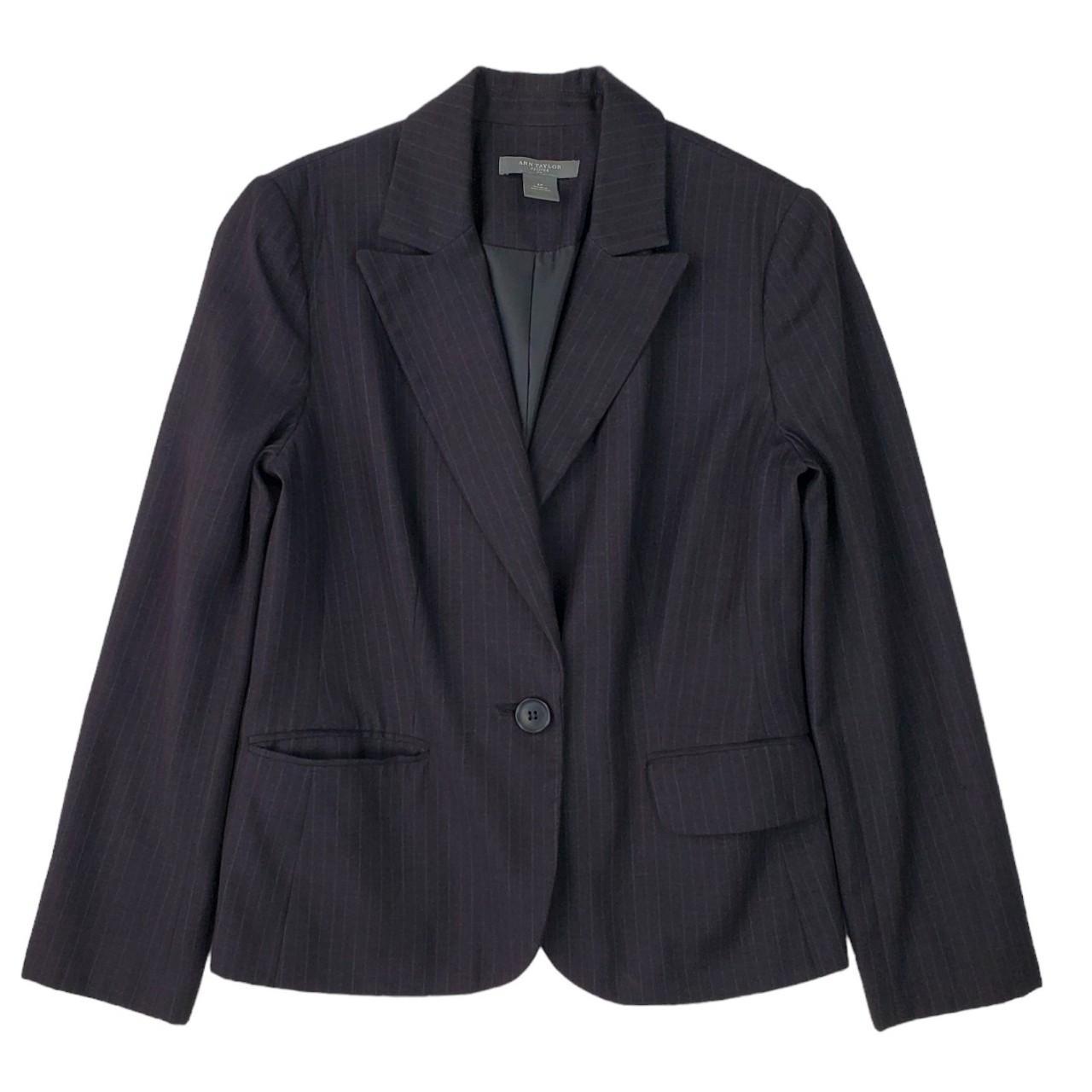 Ann Taylor Women's Blazer Jacket Grey/Multi S – *This is pin