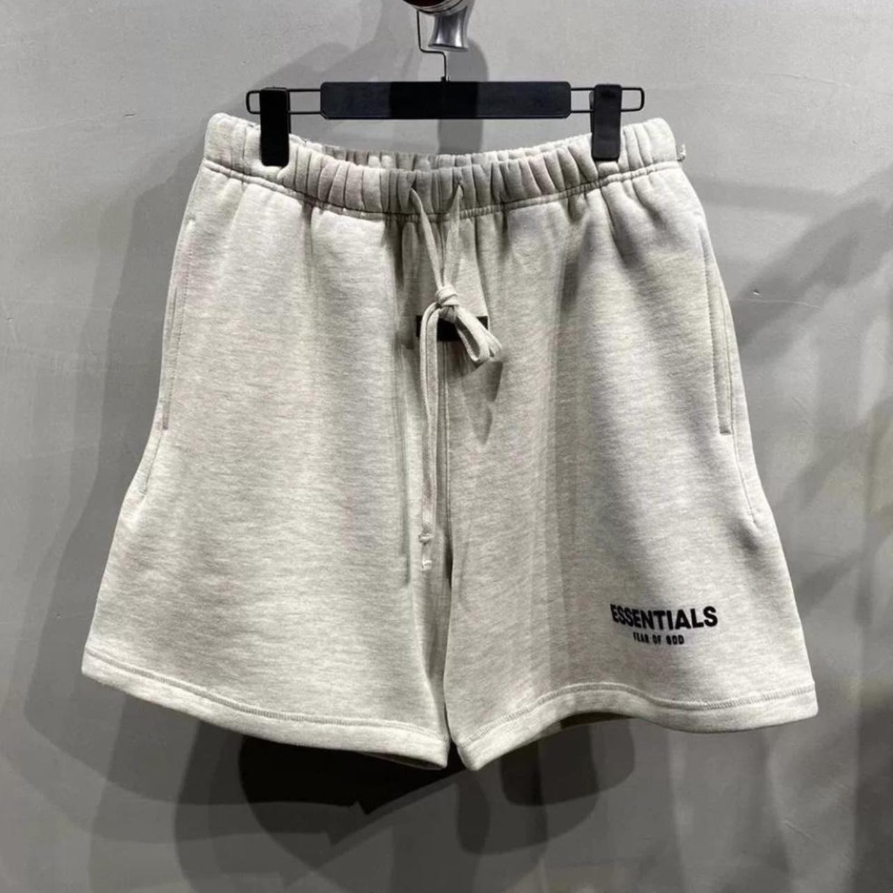 Essentials 8th Shorts Unisex wear Colour Light... - Depop