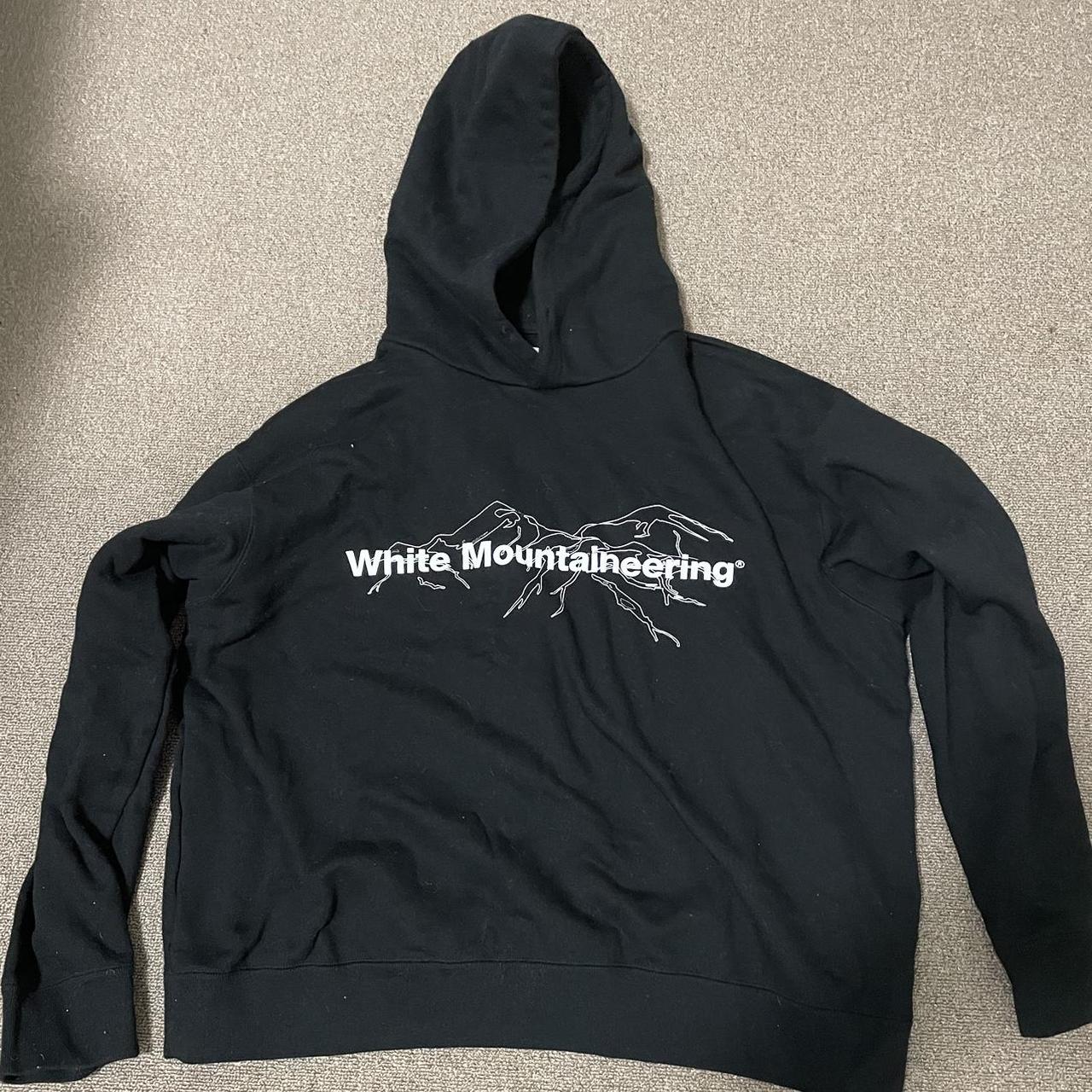 BNWT ADIDAS X WHITE MOUNTAINEERING LOGO HOODY BLACK Size
