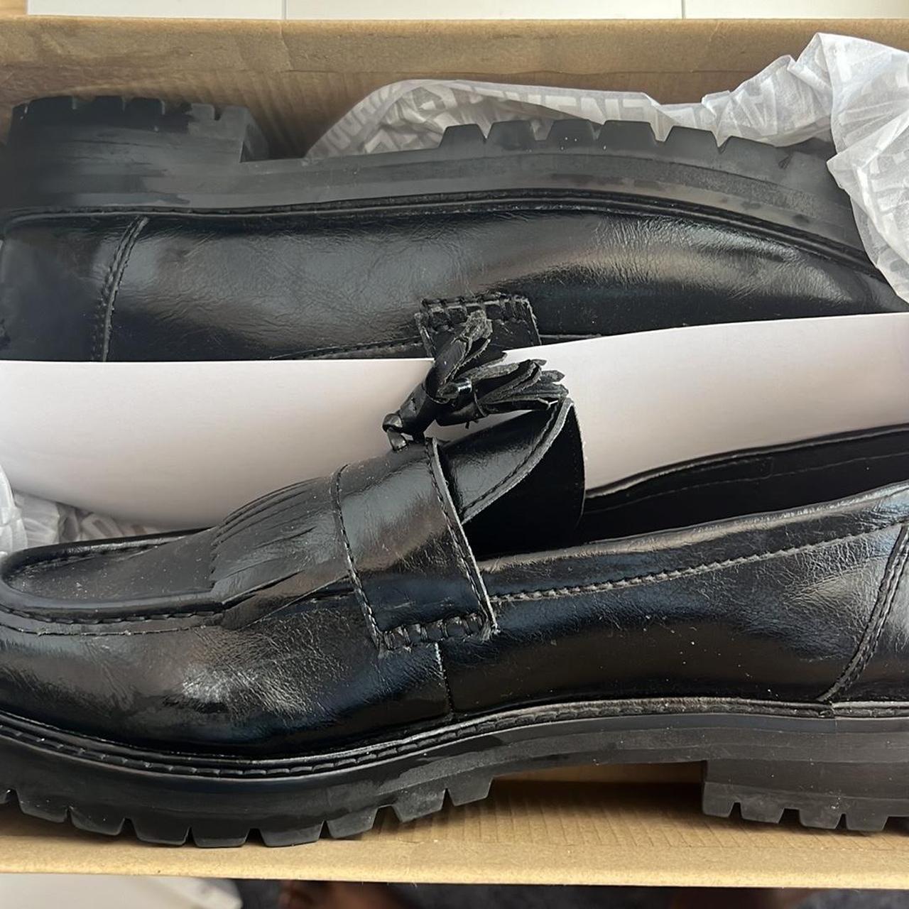 Steve Madden Zev Black Box Loafer Color: | Depop